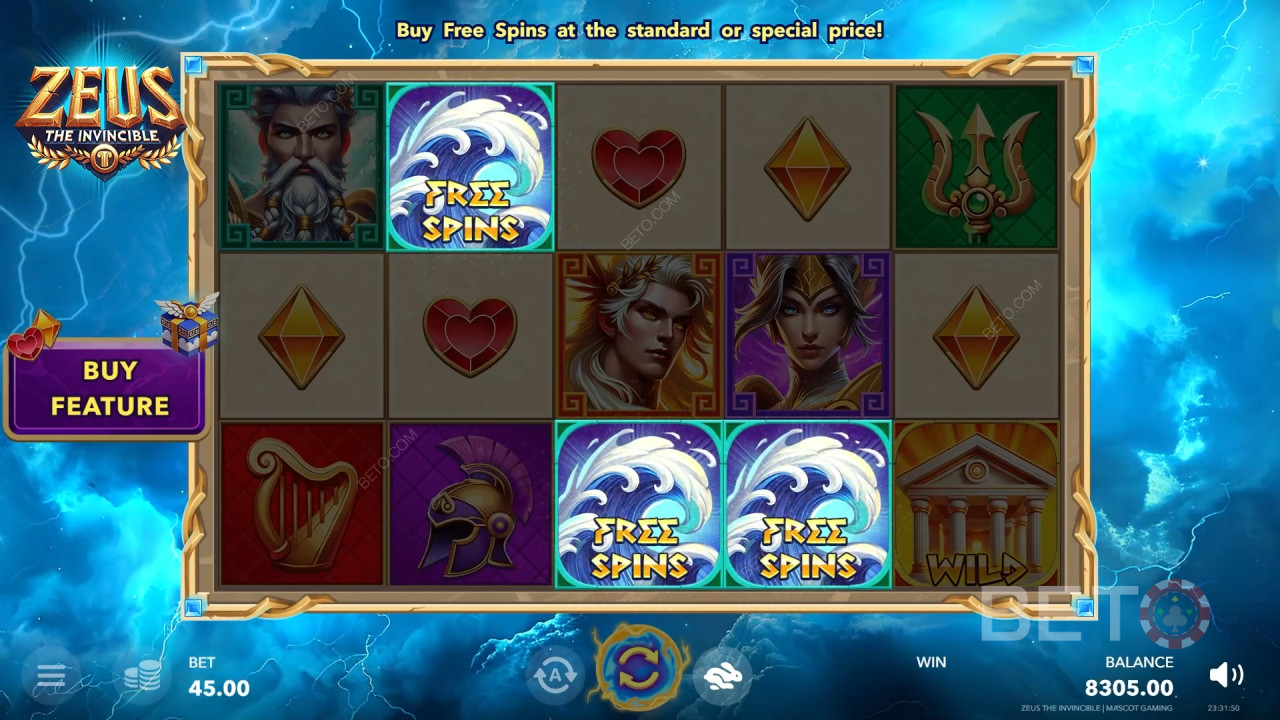 Zeus The Invincible Review de la BETO Slots