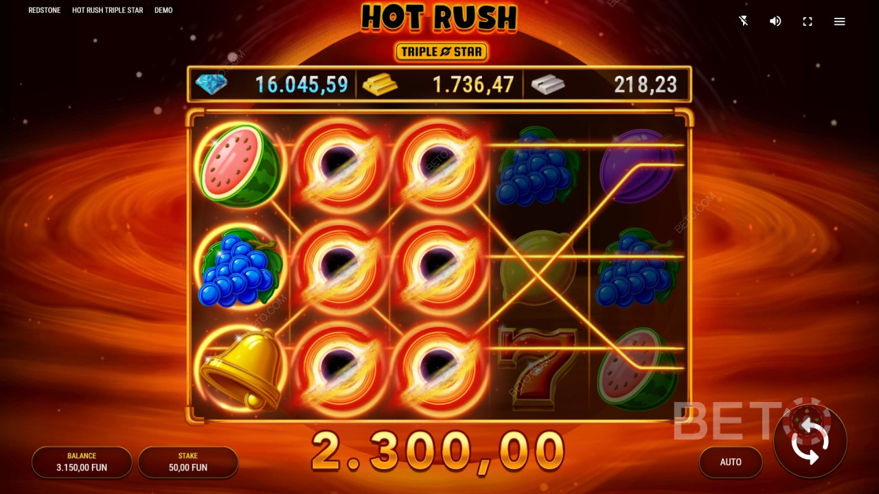 Hot Rush Triple Star Review de la BETO Slots