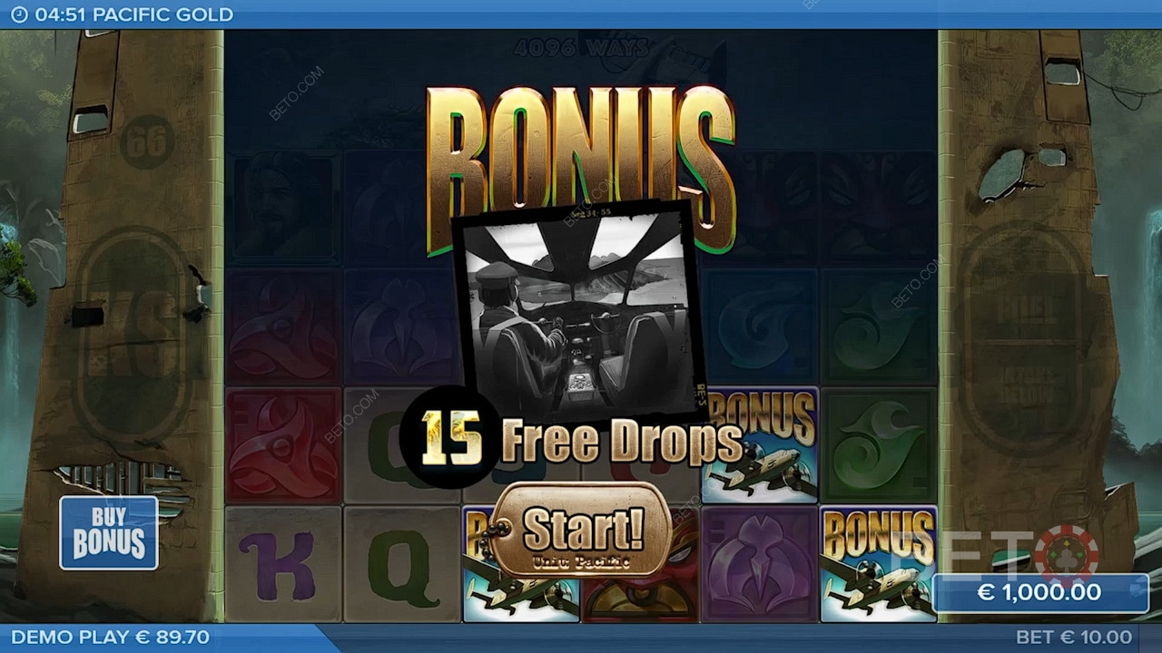 Adună 3 sau mai multe simboluri Bonus pentru a declanșa Free Spins.