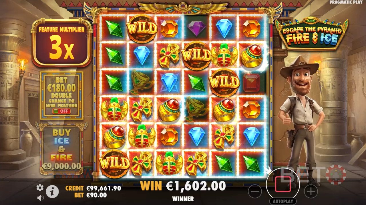 Escape the Pyramid Fire & Ice Review by BETO Slots