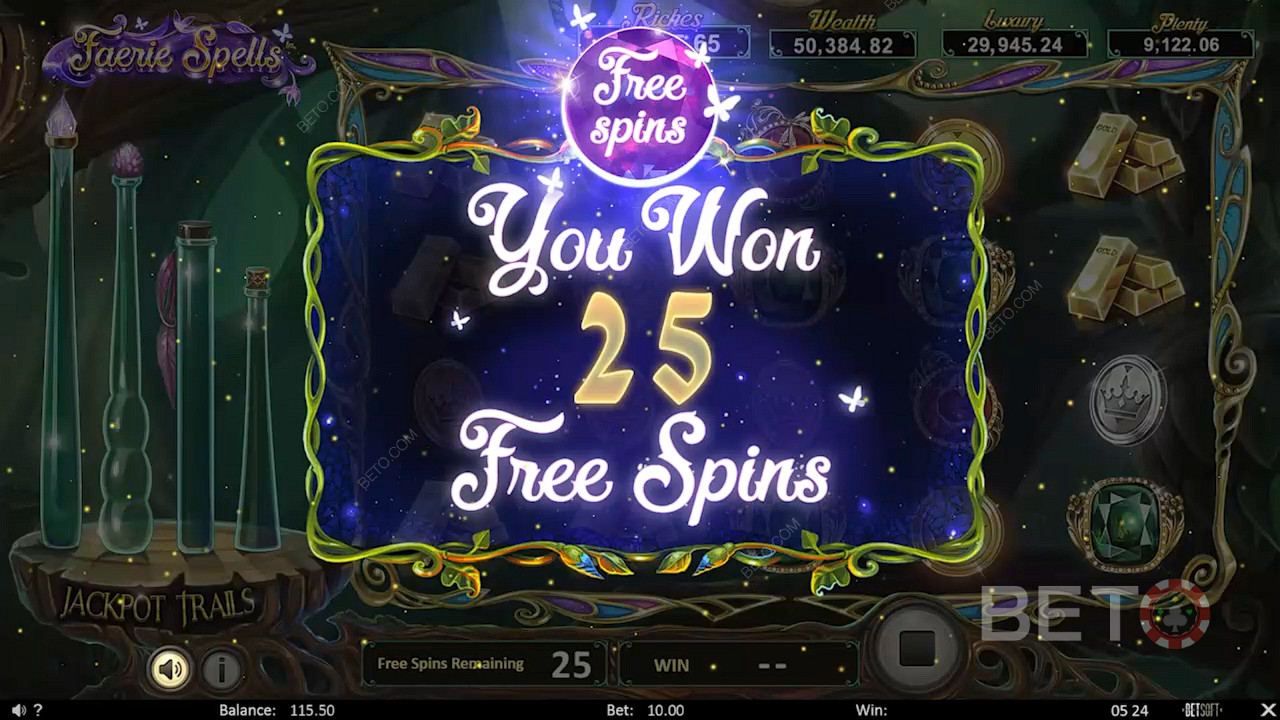 Câștigă până la 25 de rotiri gratuite cu posibilitatea de a câștiga jackpoturi