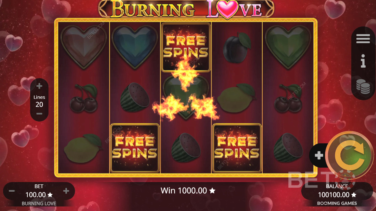 Burning Love Recenzie de la BETO Slots