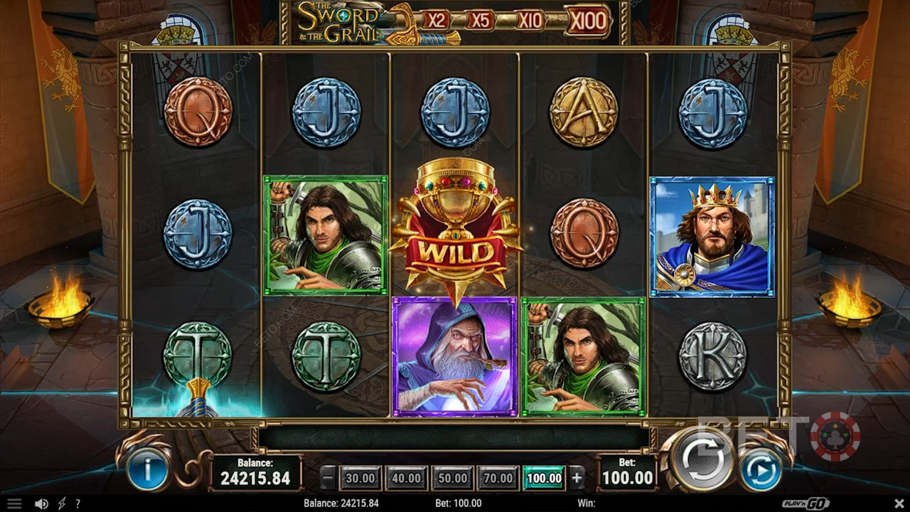 O mulțime de personaje interesante sunt prezente în jocul ca la aparate online The Sword and The Grail.