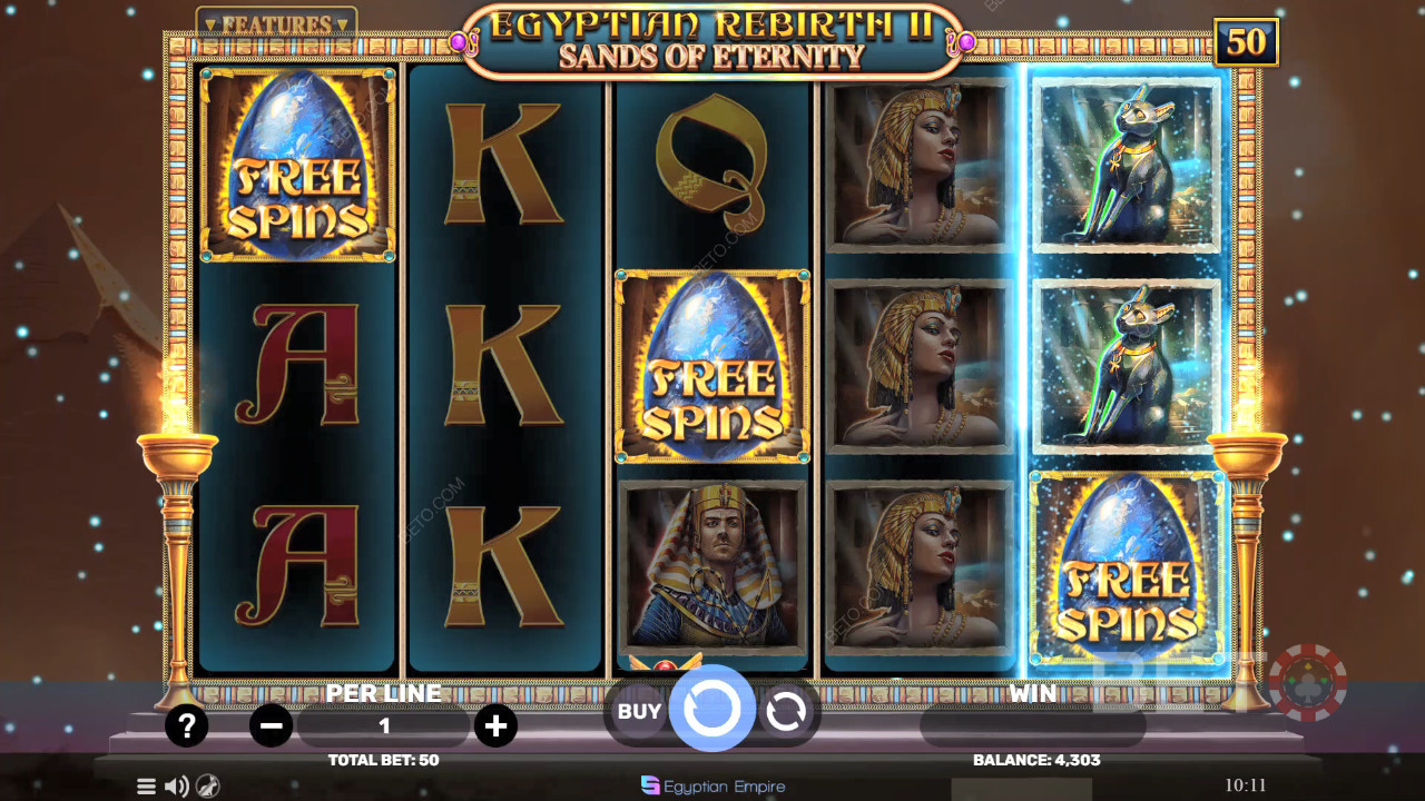 Egyptian Rebirth 2 - Sands of Eternity Recenzie de la BETO Slots