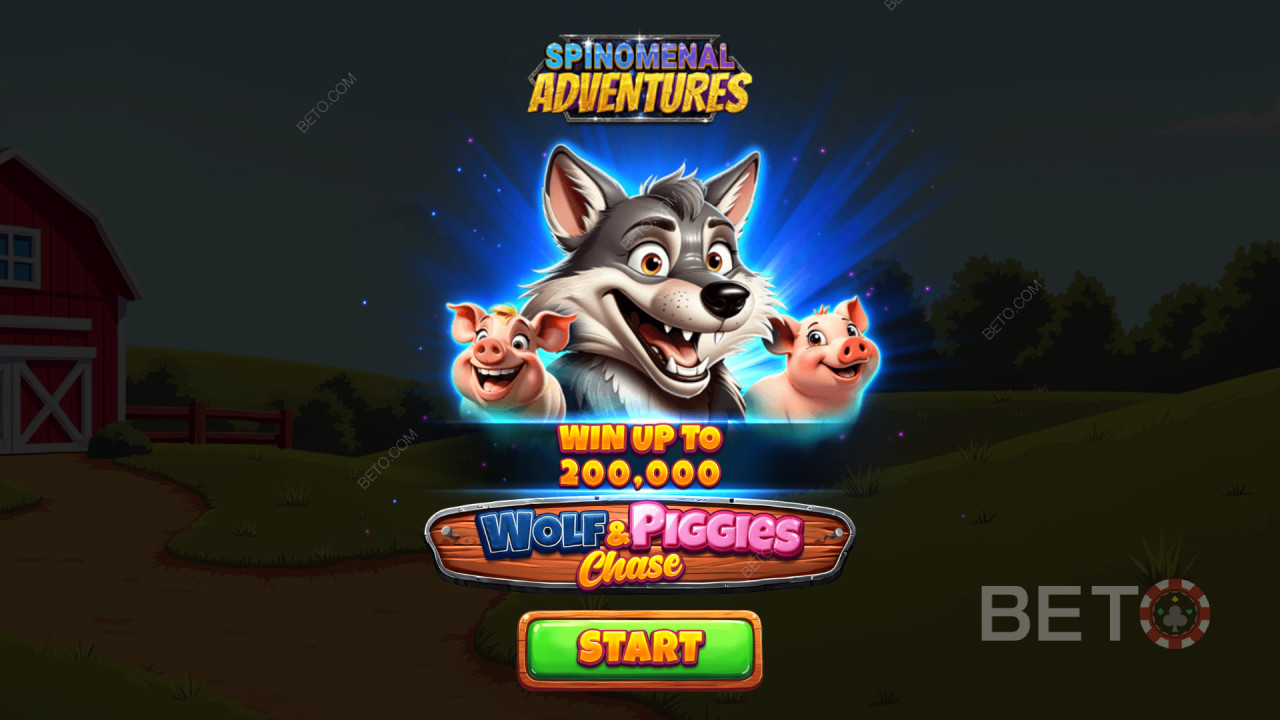 Câștigă 2.000x pariul tău în slotul video Wolf & Piggies Chase!