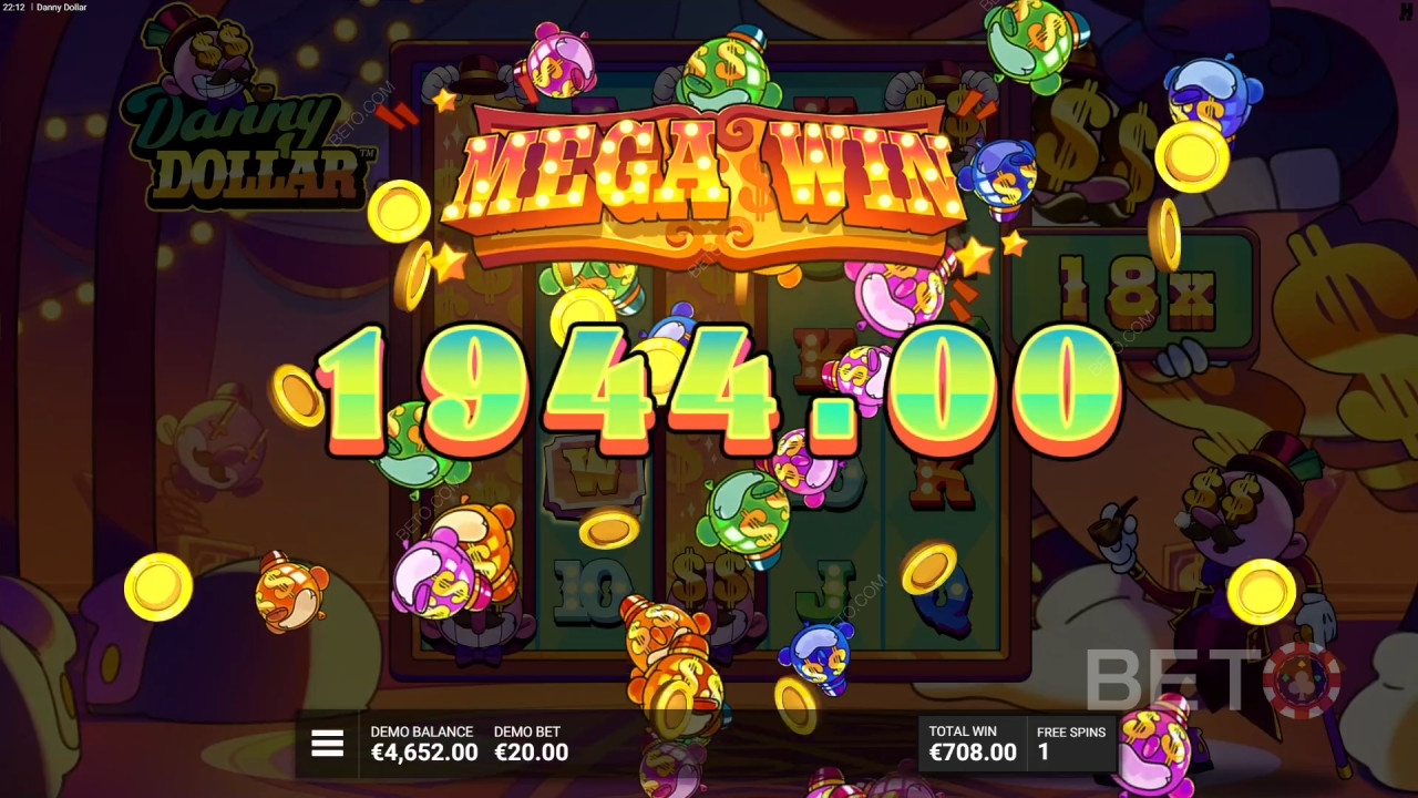 Funcțiile bonus explicate în Danny Dollar de Hacksaw Gaming