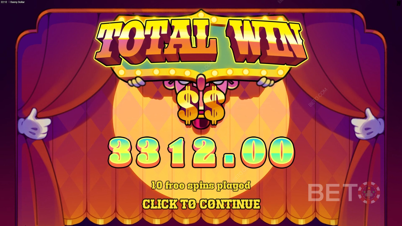 Câștigă 12.500x pariul tău în Danny Dollar Slot Machine!