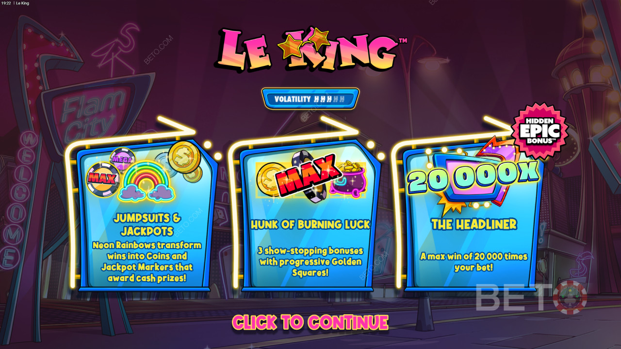 Câștigă 20.000x pariul tău în Le King Slot Online!