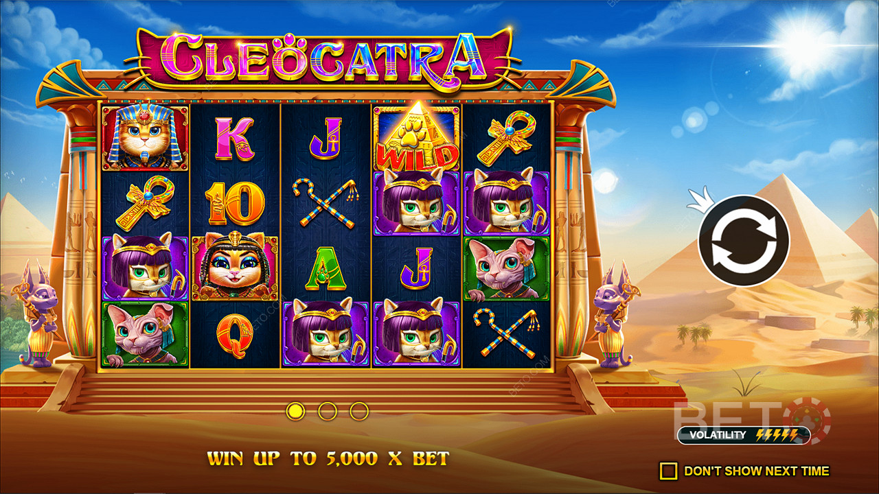 Câștigă până la 5.000x pariul tău în slotul online Cleocatra