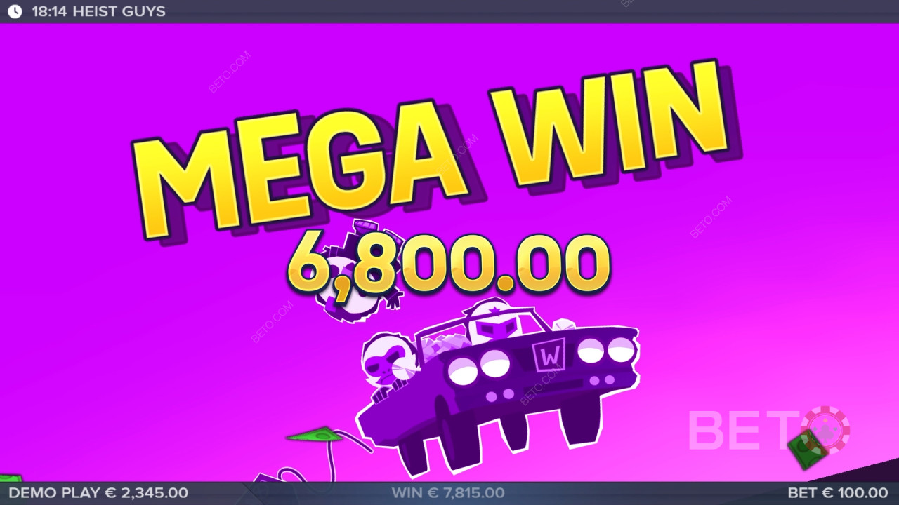 Câștigă 10.000x pariul tău în slotul video Heist Guys!
