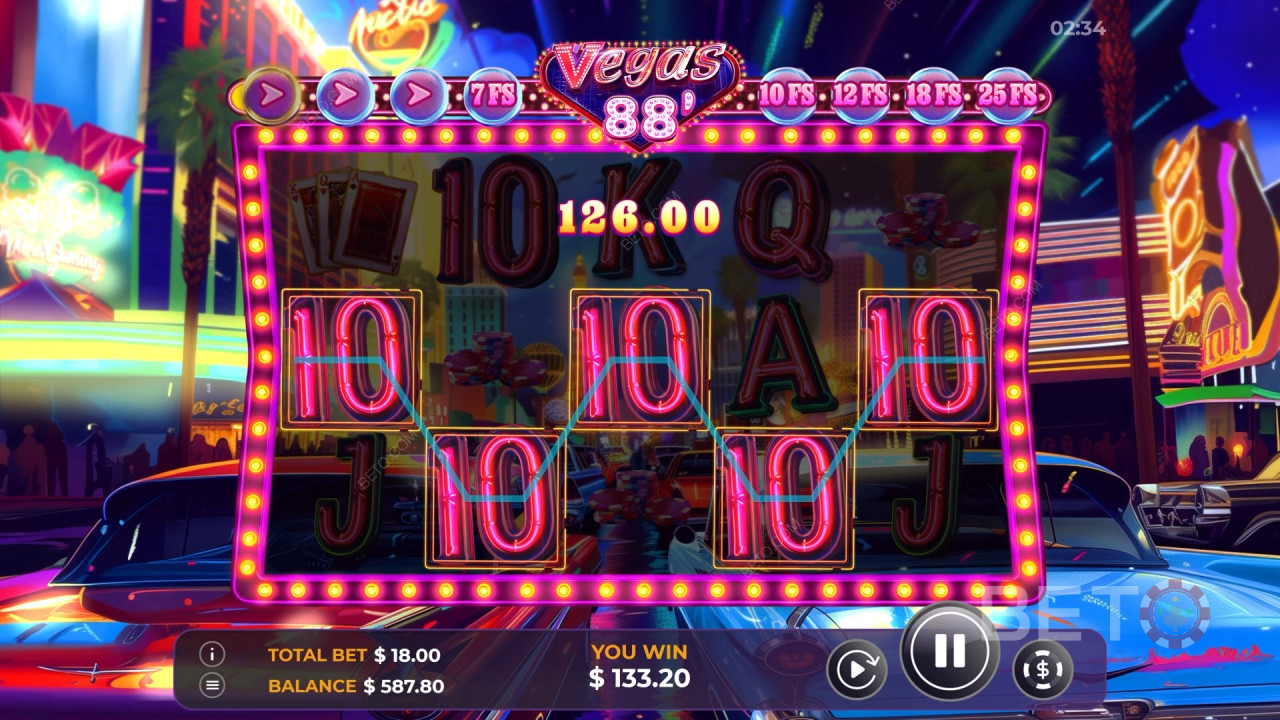 Funcțiile bonus explicate în Vegas 88 de Vibra Gaming