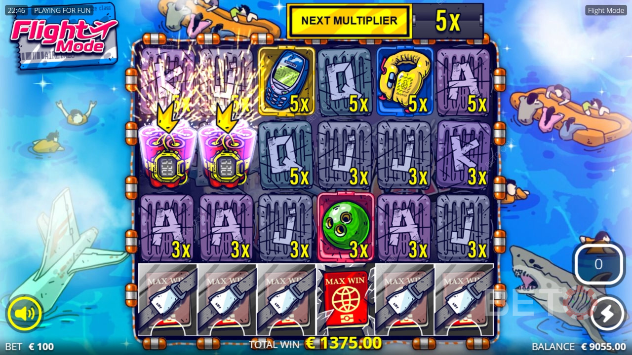 Câștigă 5,051x pariul tău în Flight Mode Slot Machine!