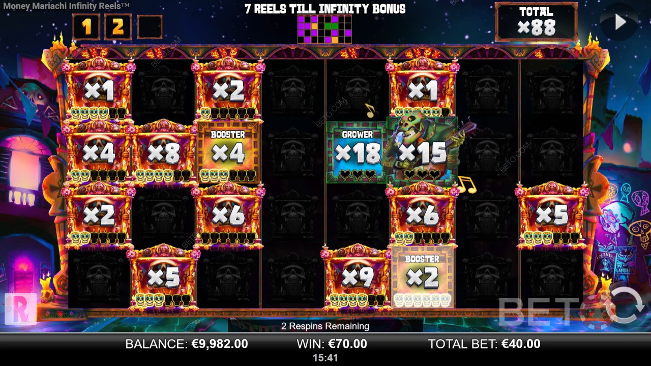 Funcțiile bonus explicate în Money Mariachi Fiesta Infinity Reels de Reel Play