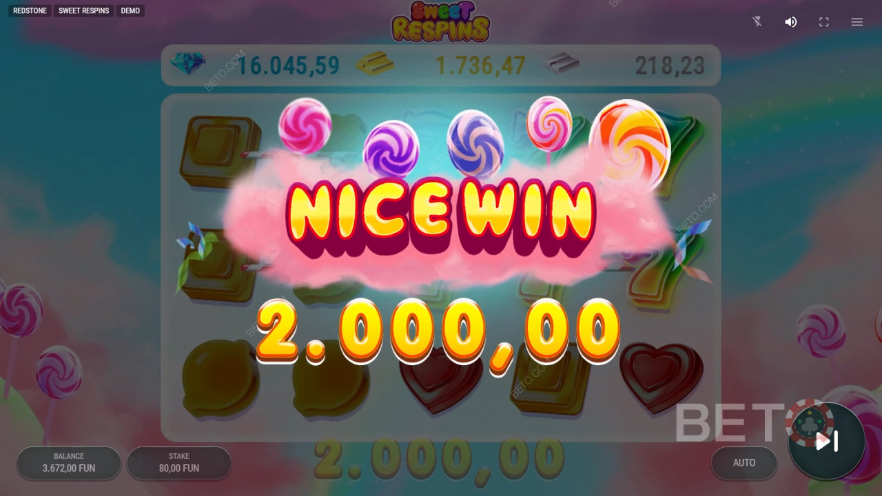 Sweet Respins Recenzie de la BETO Slots