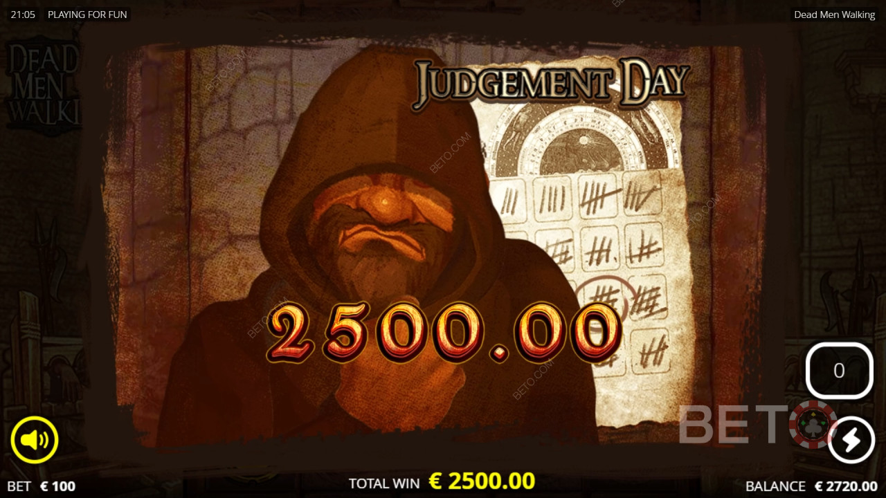 Câștigă 25,313x pariul tău în jocul ca la aparate online Dead Men Walking!