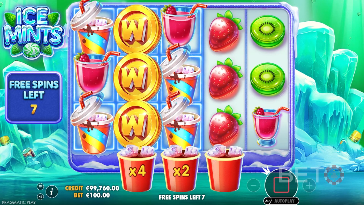 Caracteristicile bonus explicate în bomboane mentolate de Pragmatic Play
