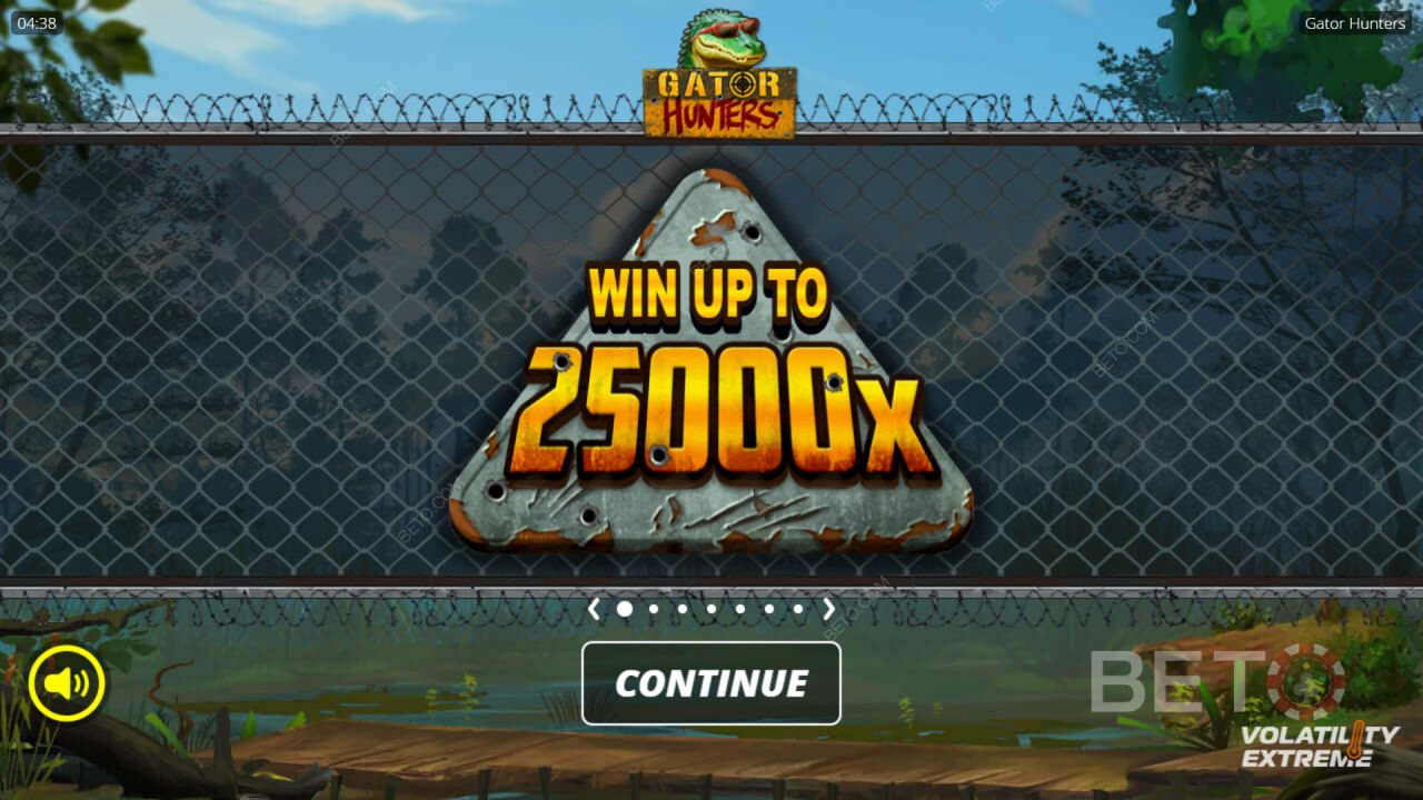 Câștigă de 25.000 de ori miza ta la slotul Gator Hunters!