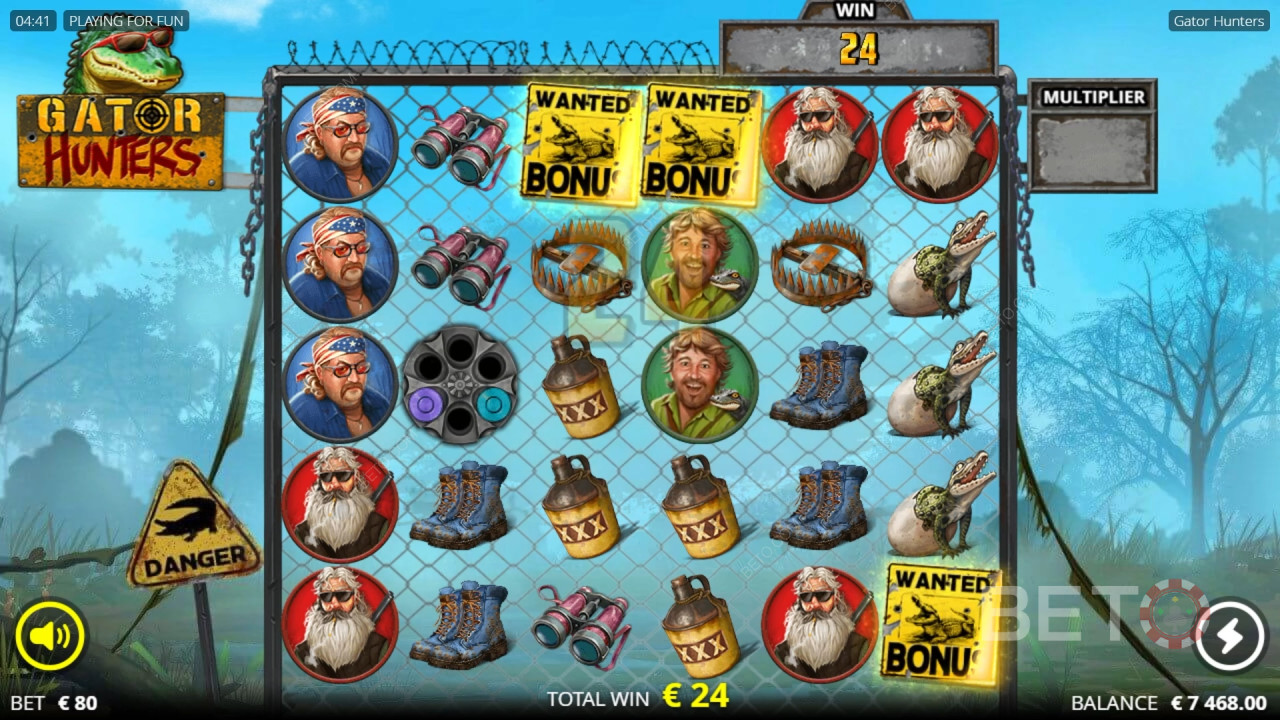 Caracteristicile bonus explicate în Gator Hunters de Nolimit City