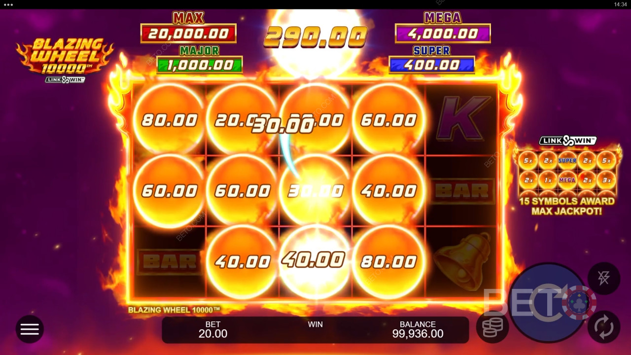 Blazing Wheel 10000 Recenzie de la BETO Slots