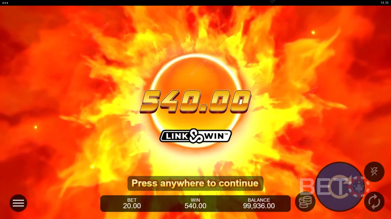 Câștigă 10.000x pariul tău în Blazing Wheel 10000 Slot Online!