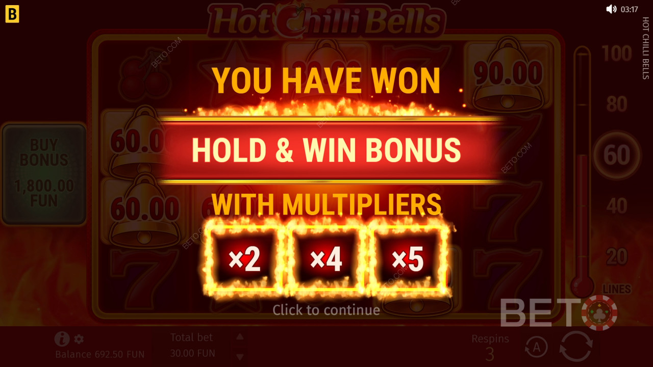 Funcțiile bonus explicate în Hot Chilli Bells de BGaming