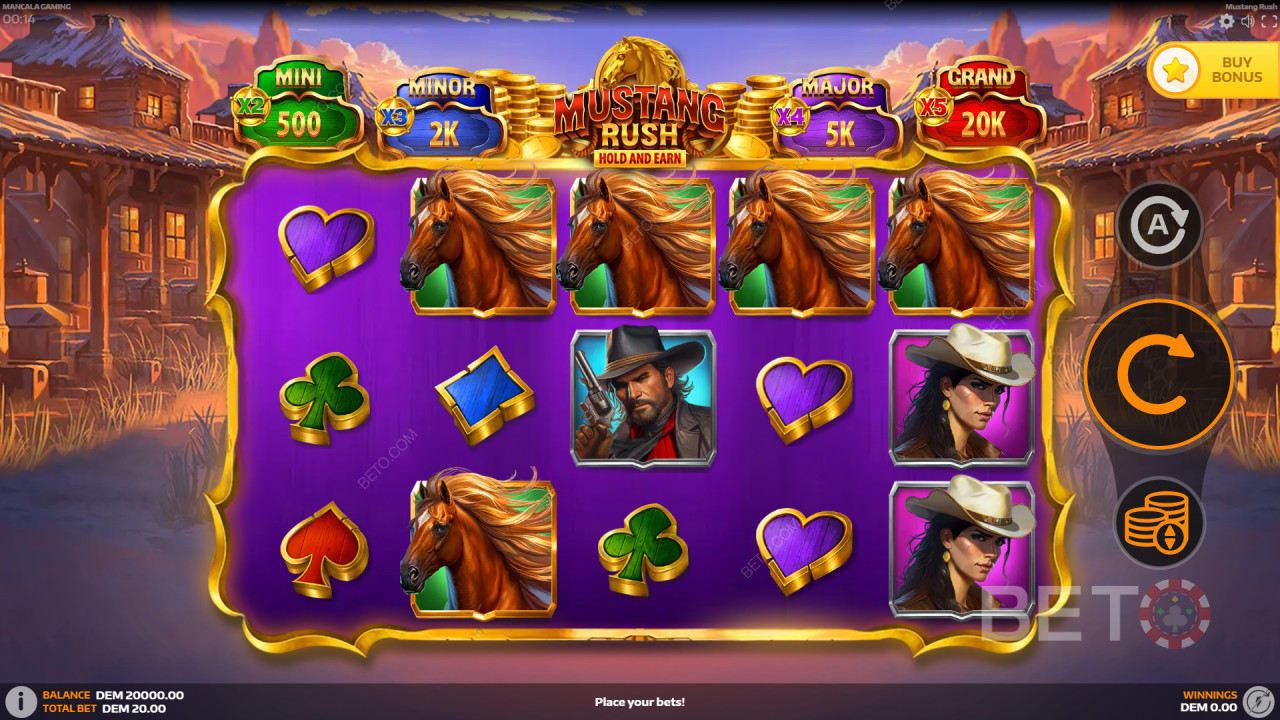 Cum să joci Mustang Rush de la Mancala Gaming