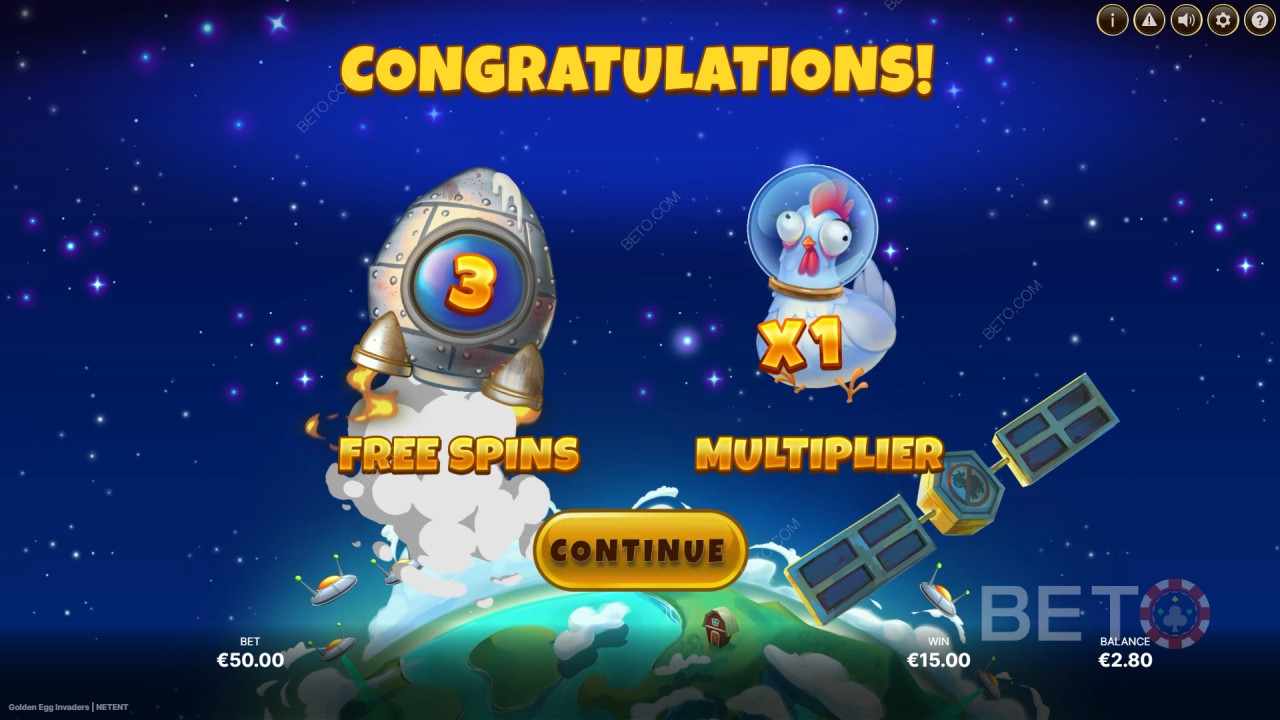 Funcțiile bonus explicate în Golden Egg Invaders de NetEnt