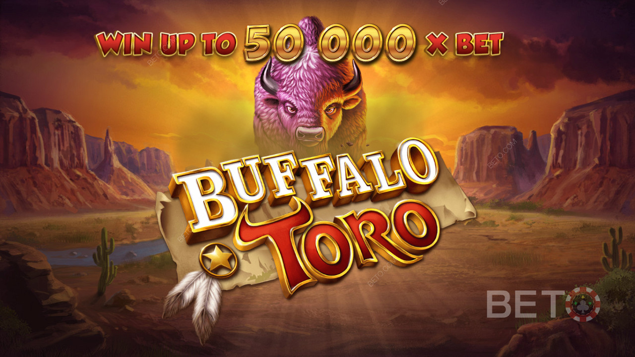 Câștigă până la 50.000x pariul tău în jocul ca la aparate online Buffalo Toro