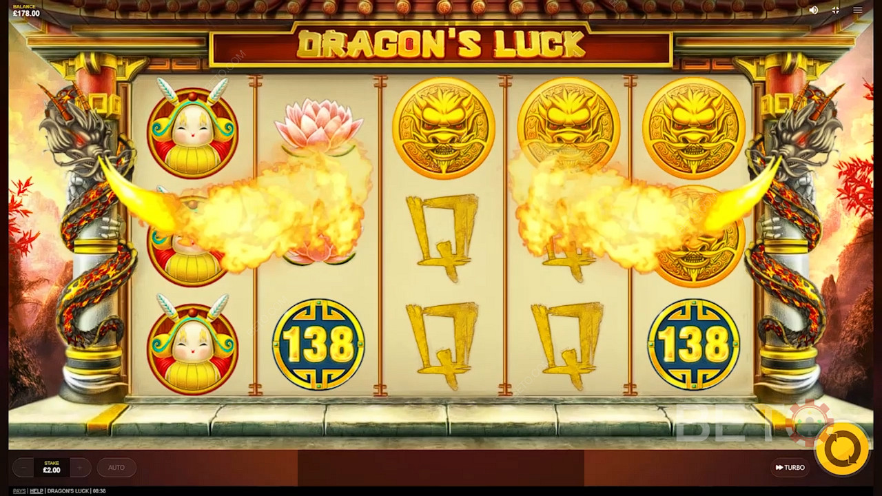 Dragonul suflă foc și noroc în rotirile tale pentru câștiguri garantate.