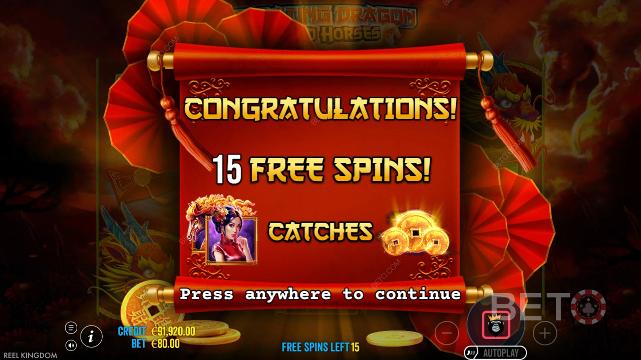 Floating Dragon Recenzie „Wild Horses” de BETO Slots