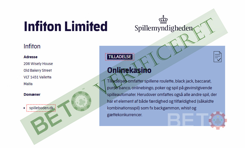Spilleboden - un cazinou modern licențiat de către Autoritatea daneză pentru Jocuri de Noroc