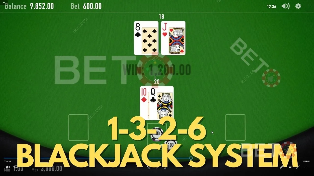 Învață să stăpânești și să folosești sistemul de pariuri de blackjack 1-3-2-6 cu noi fără greș.