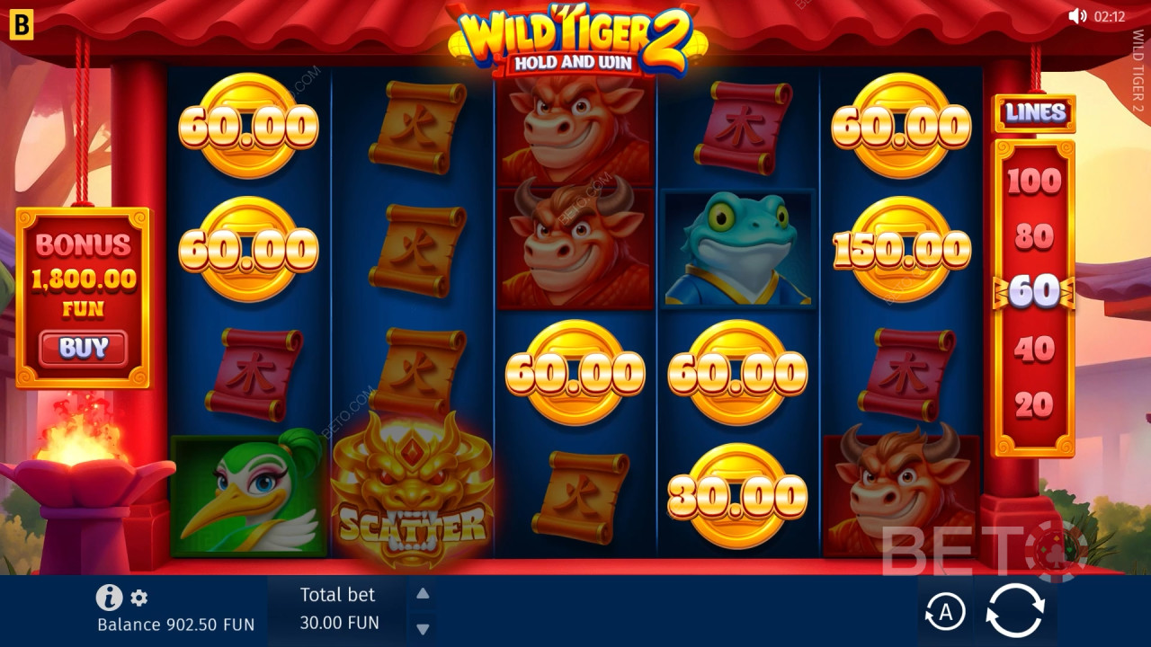 Recenzie la Wild Tiger 2 de BETO Slots
