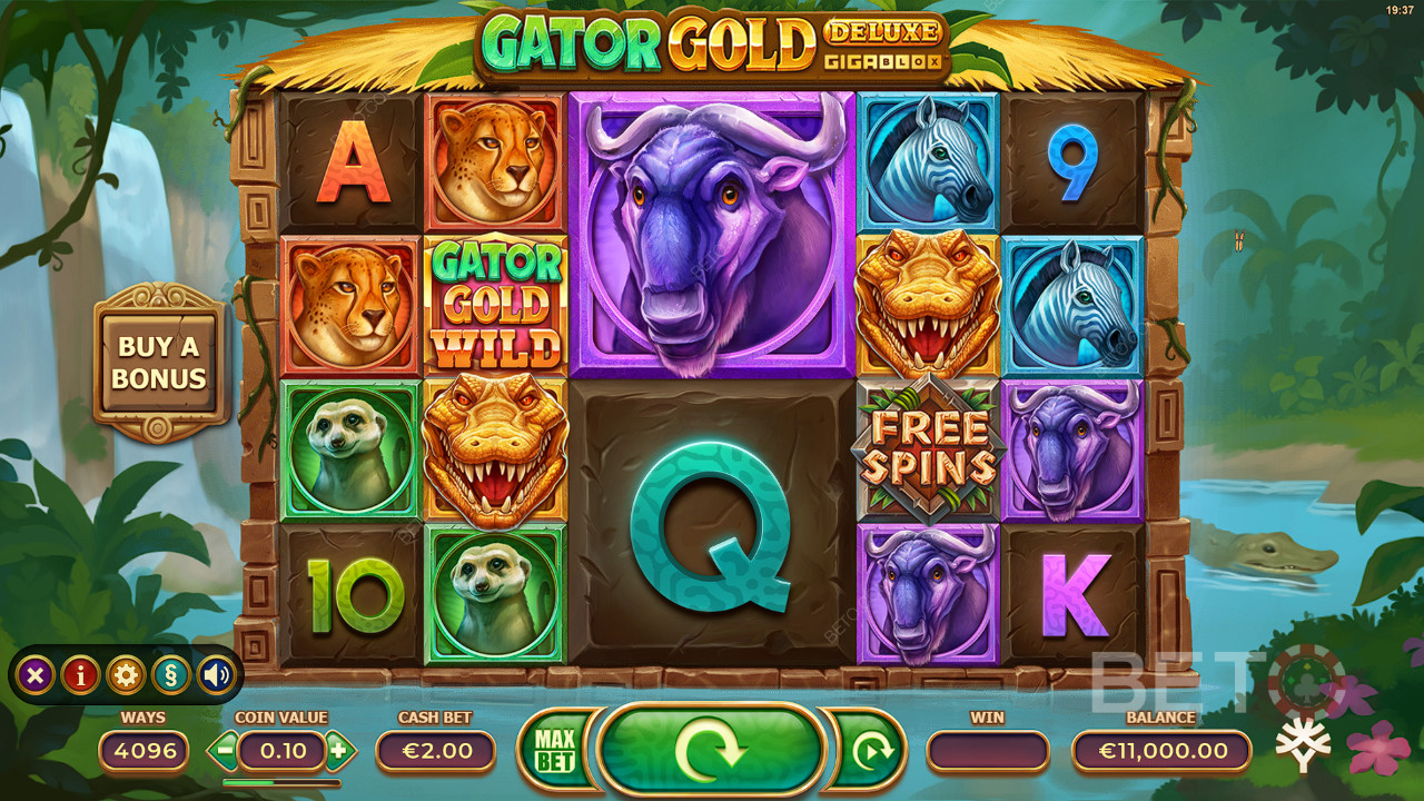 Gator Gold Deluxe Gigablox Review de BETO Slots