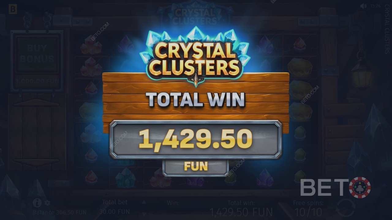 Câștigă de 5.000 de ori miza ta la slotul online Crystal Clusters!