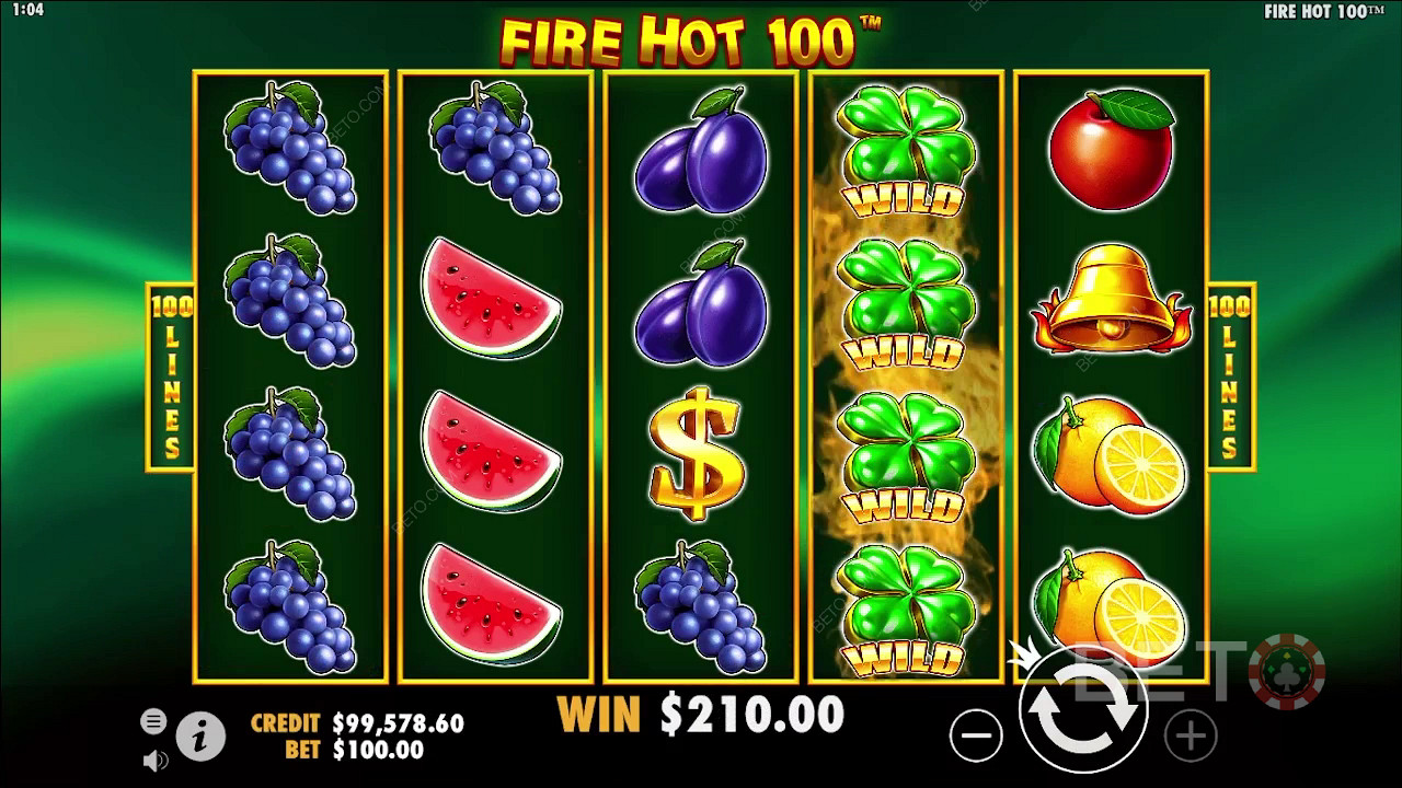 Fire Hot 100 Recenzie de BETO Slots
