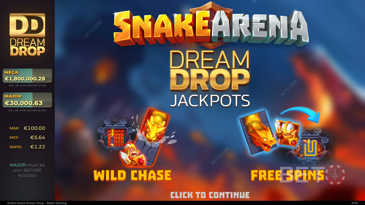 Snake Arena Dream Drop Recenzie de la BETO Slots