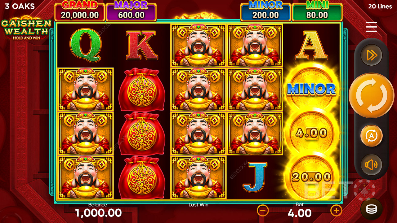Caishen Wealth Hold and Win Joacă Gratuit