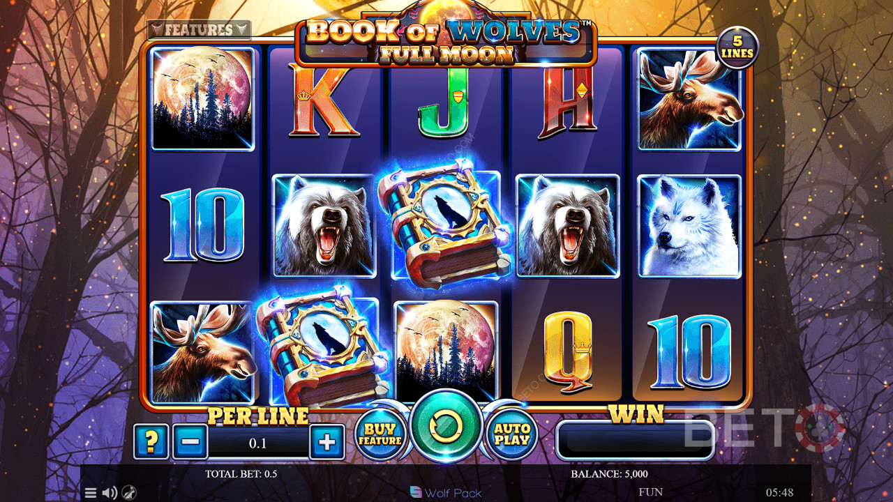 Book Of Wolves - Full Moon Review by BETO Slots