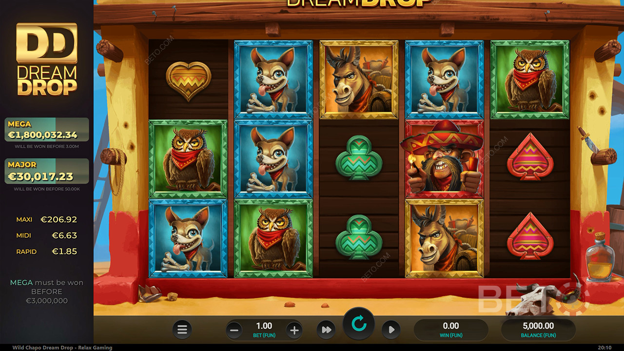 Wild Chapo Dream Drop Review de la BETO Slots