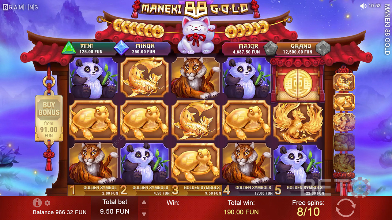 Maneki 88 Gold Recenzie de la BETO Slots