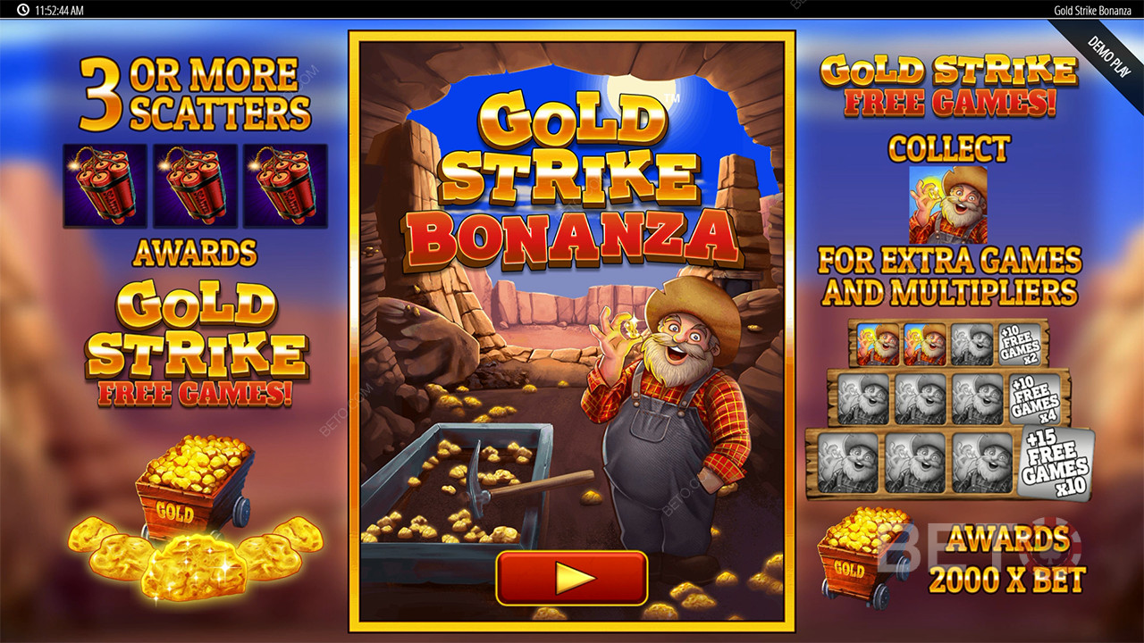Funcțiile bonus explicate în Gold Strike Bonanza Fortune Play by Blueprint
