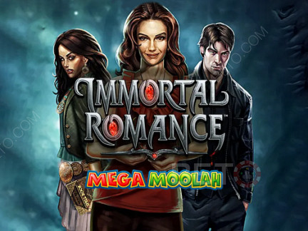 Joacă gratis la Immortal Romance Mega Moolah Progressive slots.